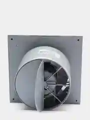 Вытяжной вентилятор 125 бесшумный серый с обратным клапаном SILENT 5C Gray metal