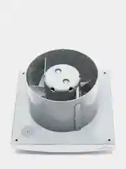 Вытяжной вентилятор 125 бесшумный серый с обратным клапаном SILENT 5C Gray metal