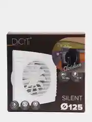 Вытяжной вентилятор 125 бесшумный черный мрамор с обратным клапаном SILENT 5C Оbsidian