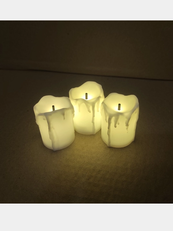 Светодиодная LED свеча с батарейками
