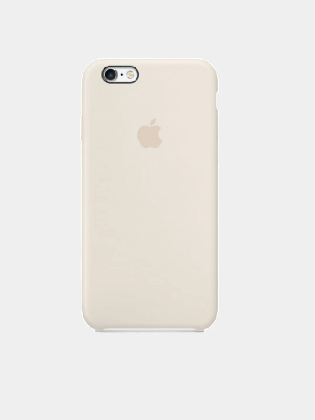 Серебряный чехол для iPhone 6, 6S Silicone Case