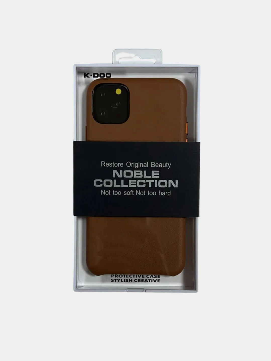 Коричневый чехол K-Doo Noble Collection для iPhone 11, 11 Pro, 11 Pro Max