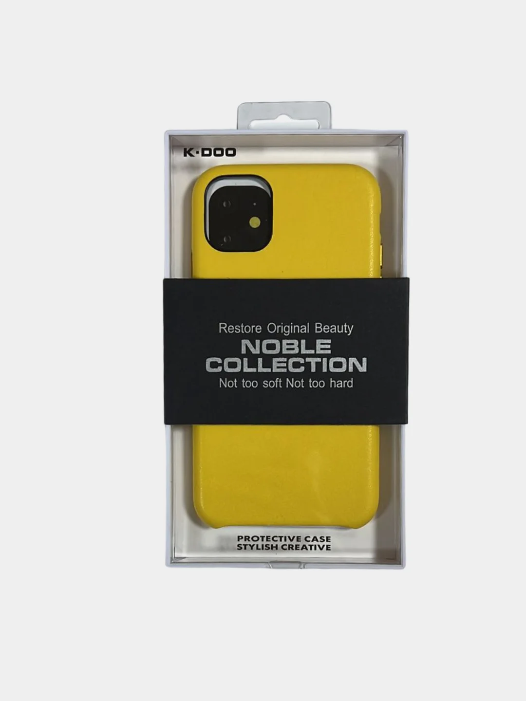 Желтый чехол K-Doo Noble Collection для iPhone 11, 11 Pro, 11 Pro Max