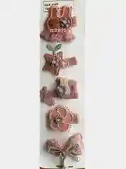 Хаки заколки для волос яркие клик-клак
