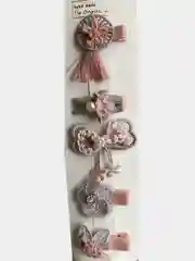 Угольный заколки для волос яркие клик-клак
