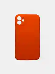 Оранжевый чехол силиконовый Iphone 11, 12, 12 Pro