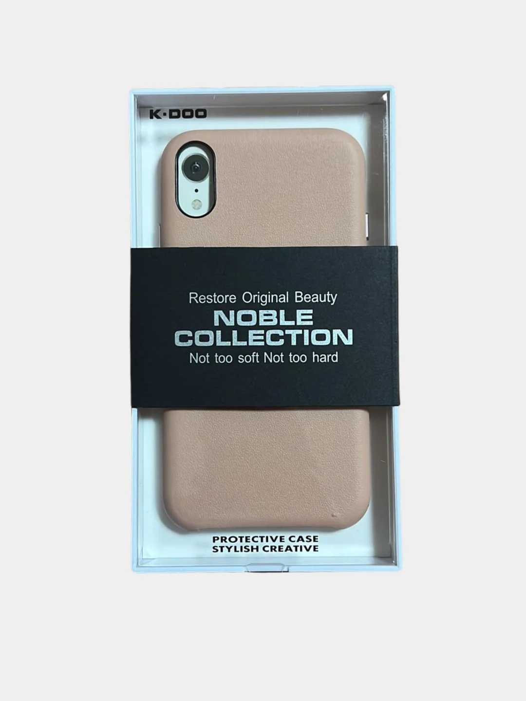 Кремовый чехол для iPhone K-Doo Noble Collection для iPhone X/Xs, Xs Max, Xr