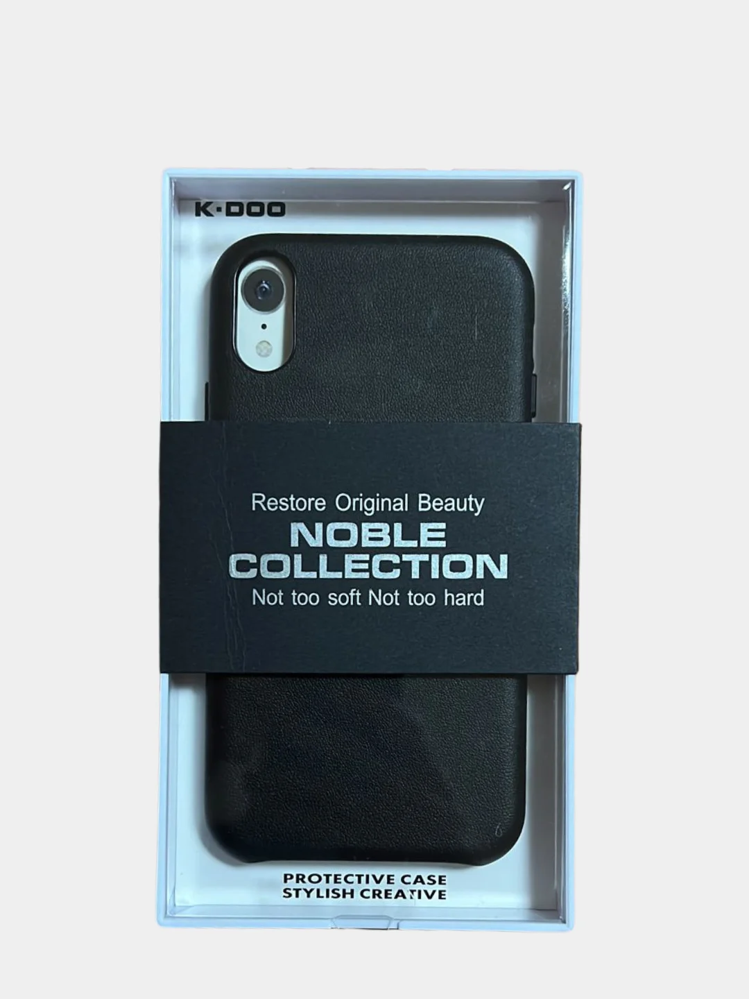 Черный чехол для iPhone K-Doo Noble Collection для iPhone X/Xs, Xs Max, Xr