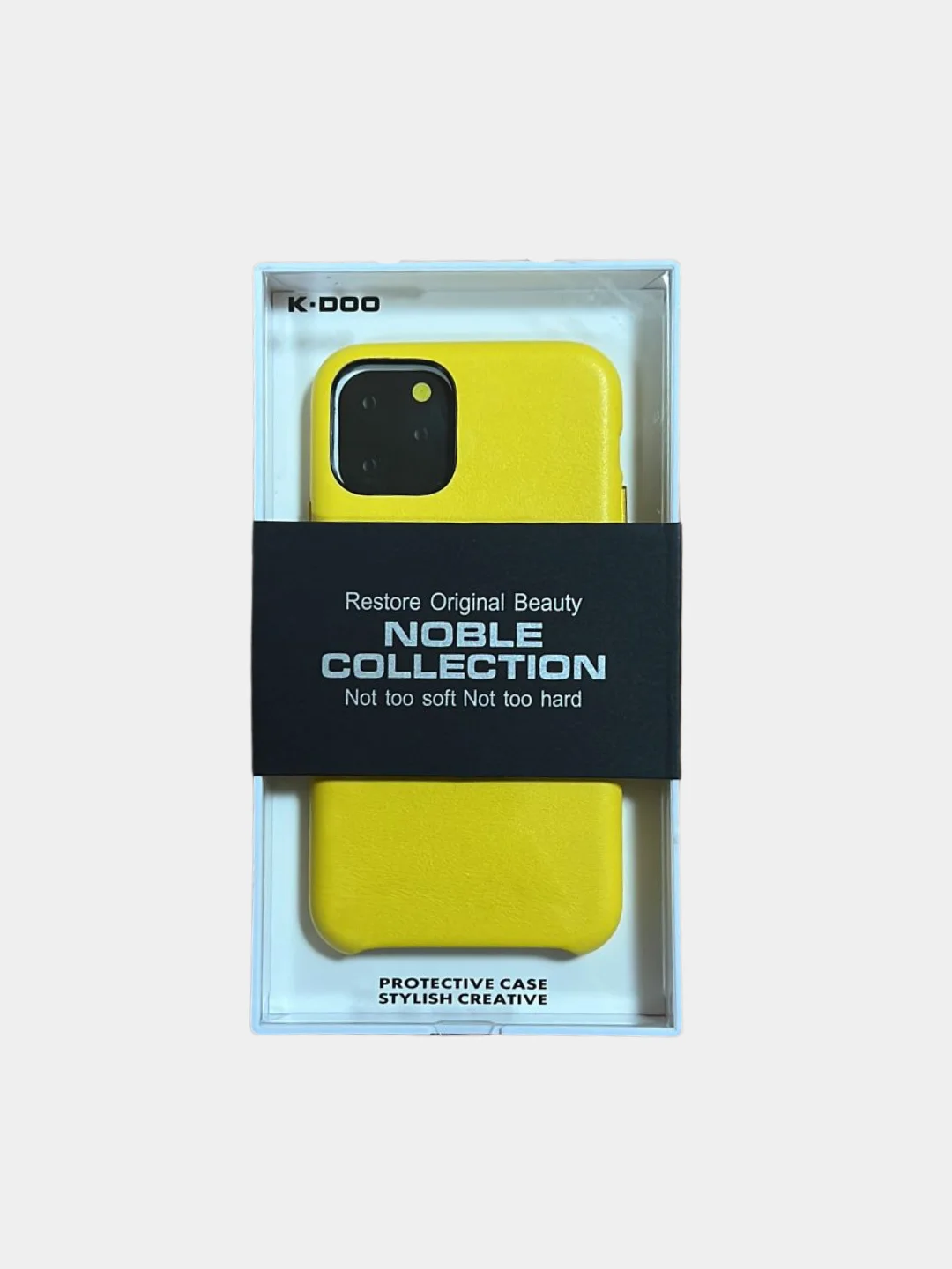 Желтый чехол K-Doo Noble Collection для iPhone 11, 11 Pro, 11 Pro Max