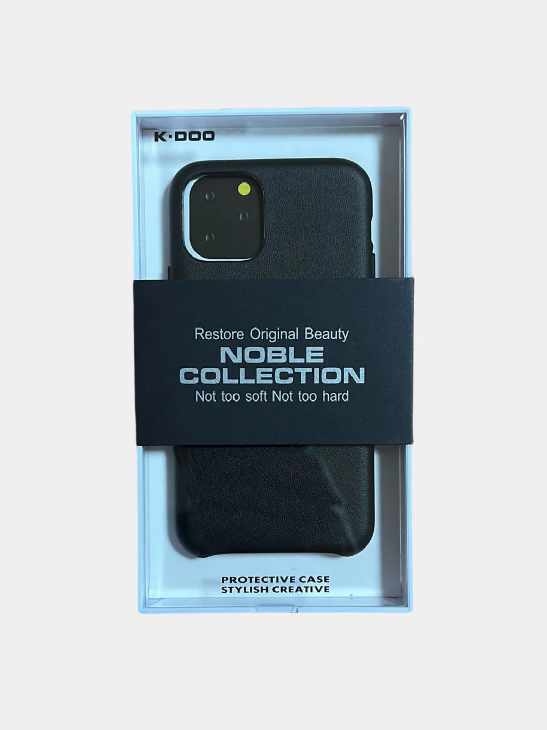 Черный чехол K-Doo Noble Collection для iPhone 11, 11 Pro, 11 Pro Max