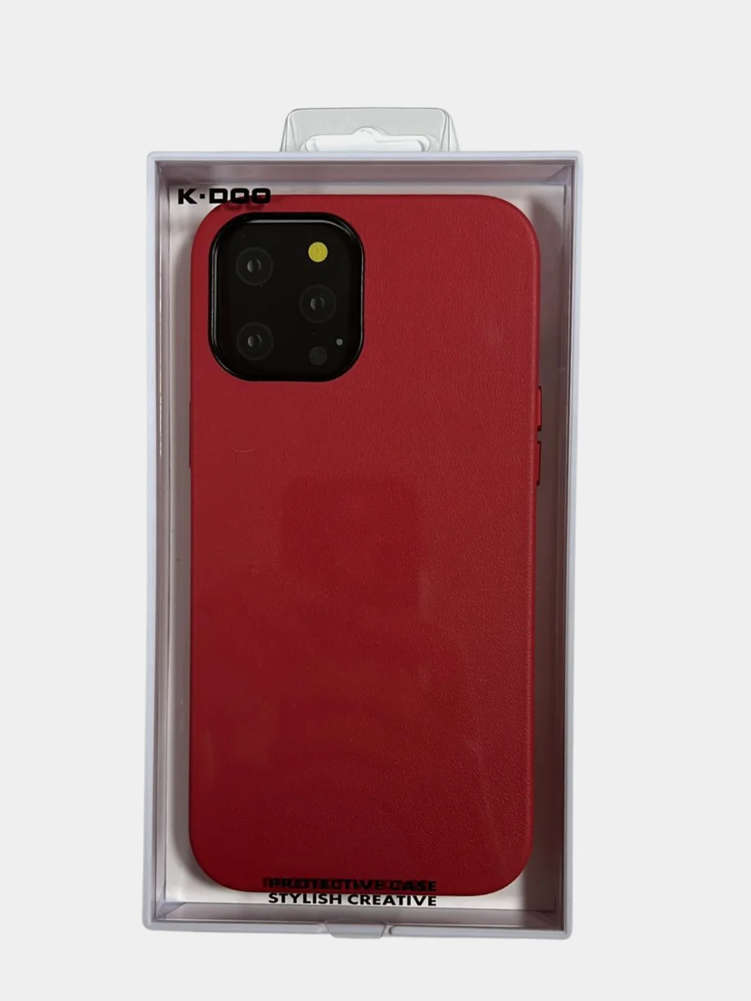 Красный чехол K-Doo Noble Collection для iPhone 12 / 12 Pro , 12 Pro Max , 12 mini