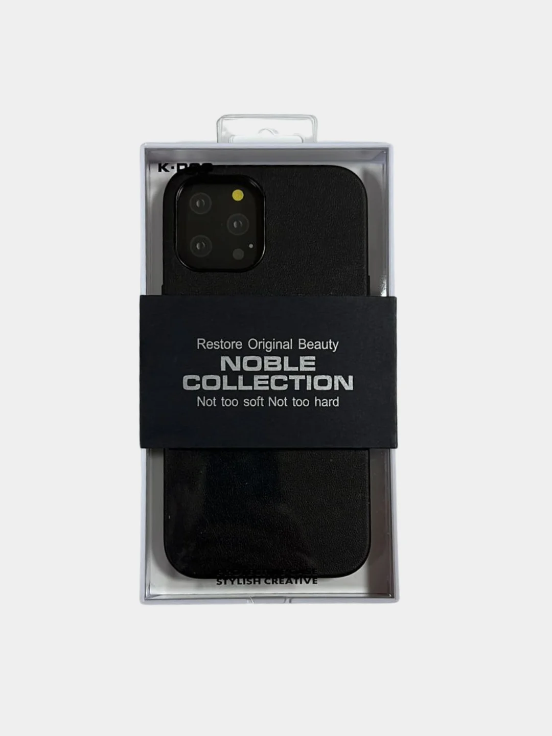 Черный чехол K-Doo Noble Collection для iPhone 12 / 12 Pro , 12 Pro Max , 12 mini