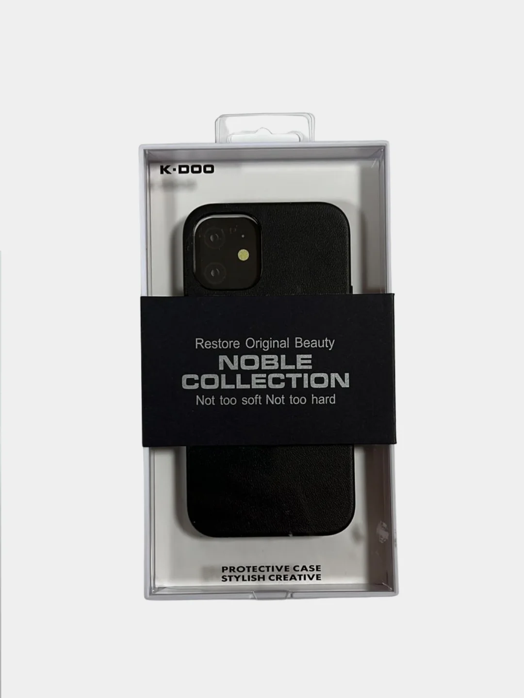 Черный чехол K-Doo Noble Collection для iPhone 12 / 12 Pro , 12 Pro Max , 12 mini