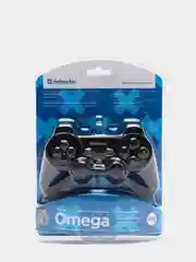 Черный геймпад (джойстик) Defender Omega USB, 12 кнопок, 2 стика