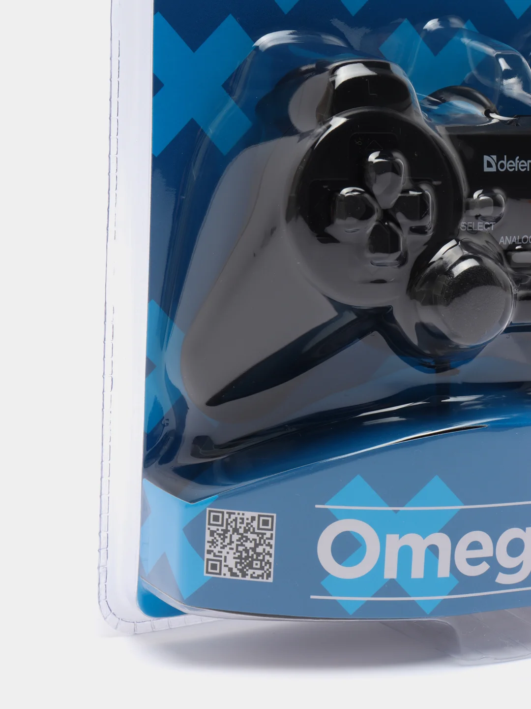 Черный геймпад (джойстик) Defender Omega USB, 12 кнопок, 2 стика