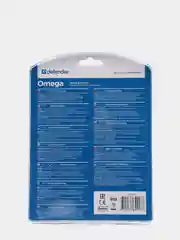 Черный геймпад (джойстик) Defender Omega USB, 12 кнопок, 2 стика