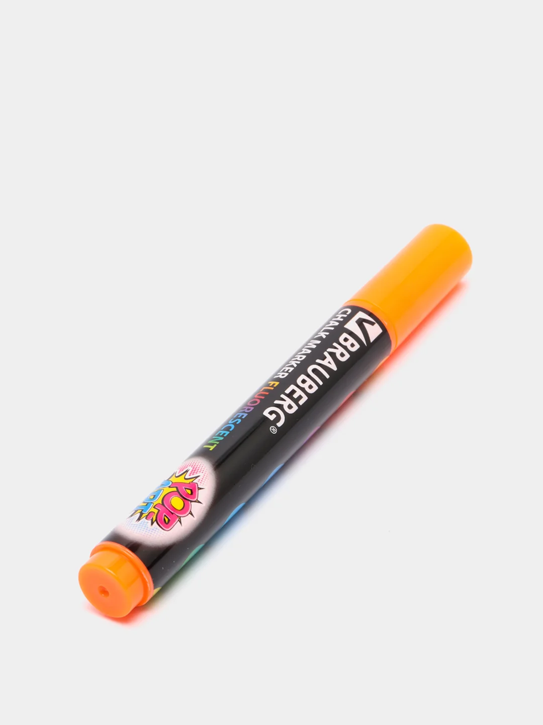 Маркер меловой BRAUBERG "POP-ART", сухостираемый, 5 мм, ОРАНЖЕВЫЙ, 151531