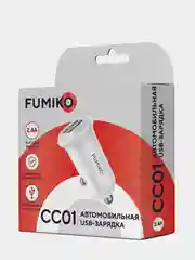 Автомобильная зарядка FUMIKO CC01, 2 USB, 2.4 A