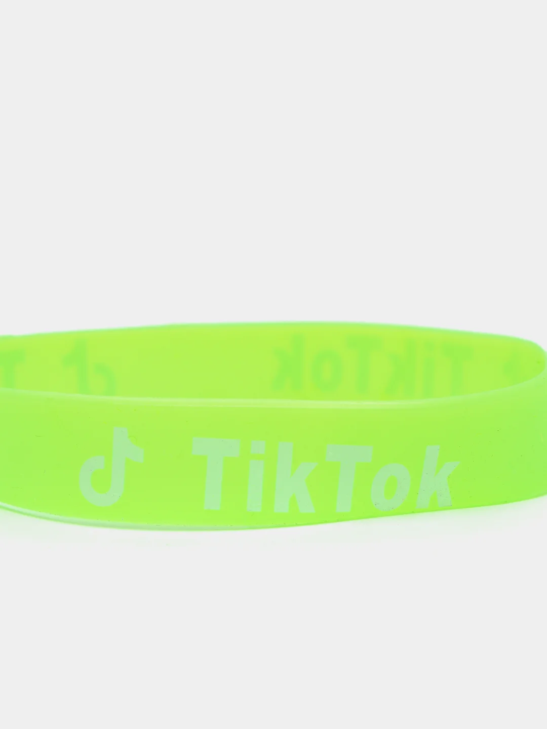 Зеленый браслет Tik tok силиконовые разные цвета (Tiktok Тикток браслеты )