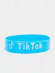 Голубой браслет Tik tok силиконовые разные цвета (Tiktok Тикток браслеты )
