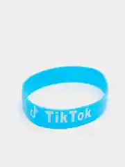 Голубой браслет Tik tok силиконовые разные цвета (Tiktok Тикток браслеты )