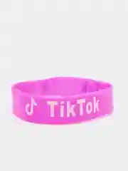 Розовый браслет Tik tok силиконовые разные цвета (Tiktok Тикток браслеты )