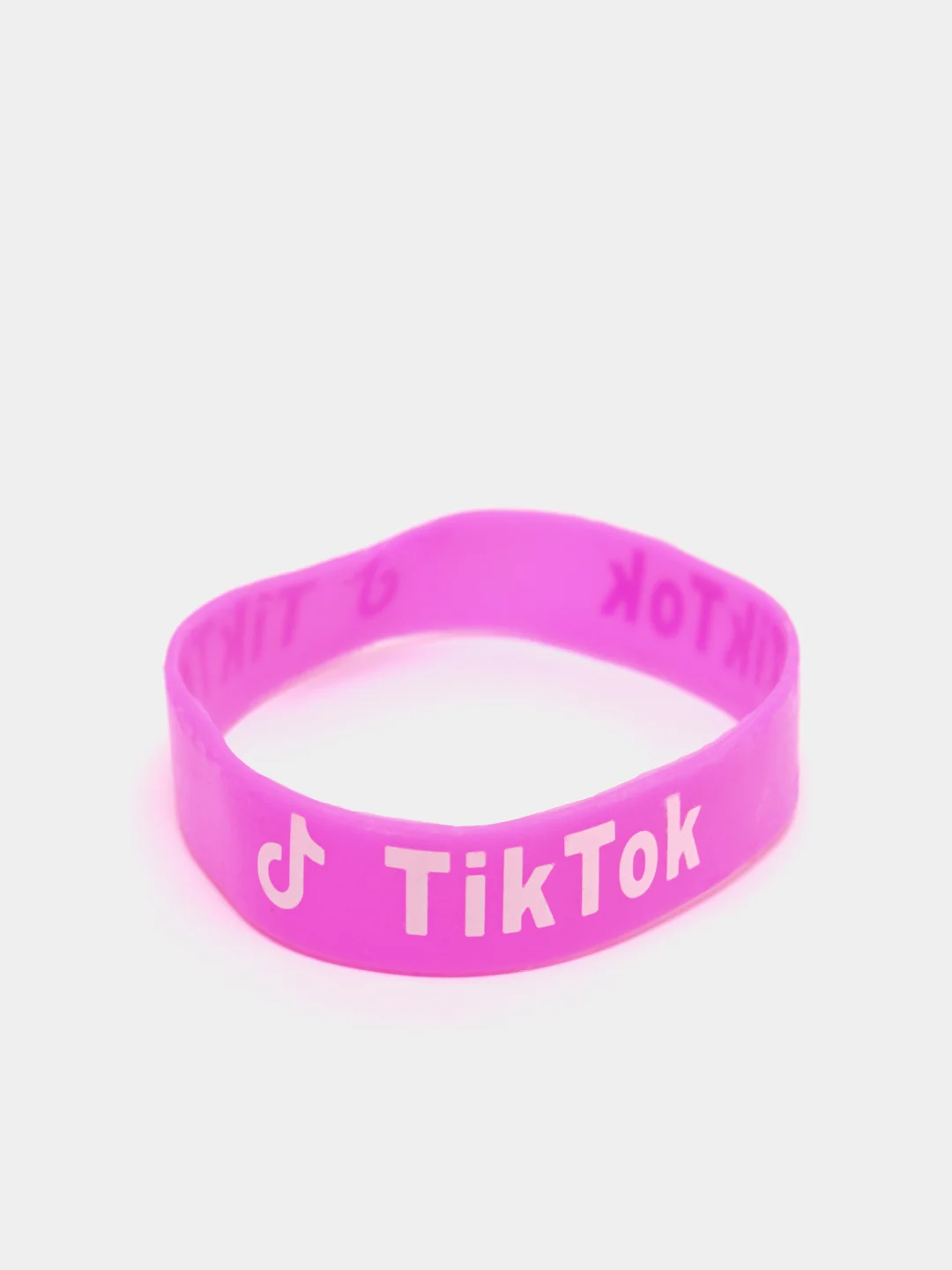 Розовый браслет Tik tok силиконовые разные цвета (Tiktok Тикток браслеты )