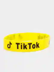 Желтый браслет Tik tok силиконовые разные цвета (Tiktok Тикток браслеты )