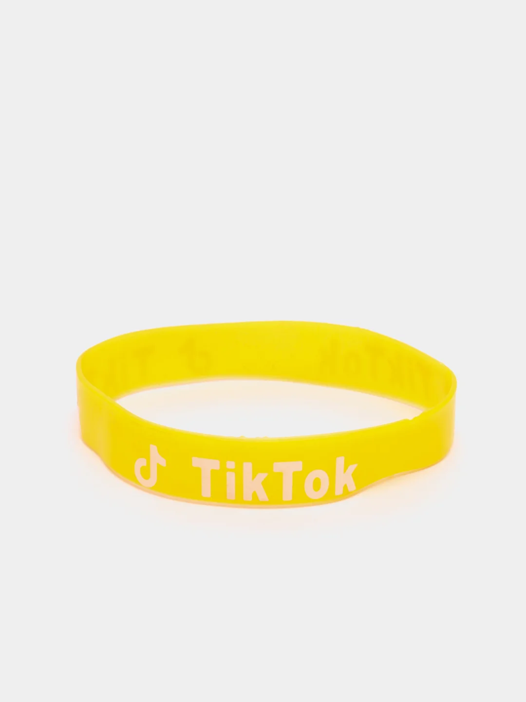 Оранжевый браслет Tik tok силиконовые разные цвета (Tiktok Тикток браслеты )