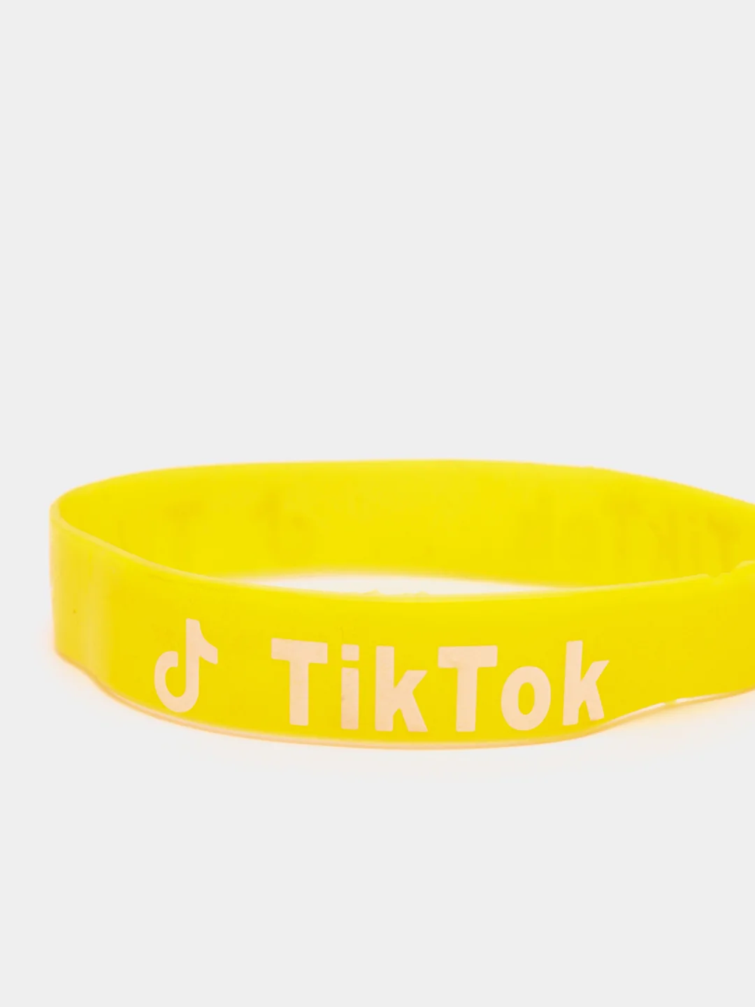 Оранжевый браслет Tik tok силиконовые разные цвета (Tiktok Тикток браслеты )