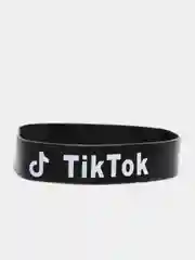 Черный браслет Tik tok силиконовые разные цвета (Tiktok Тикток браслеты )