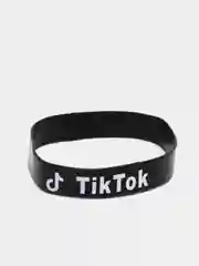 Черный браслет Tik tok силиконовые разные цвета (Tiktok Тикток браслеты )