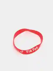 Красный браслет Tik tok силиконовые разные цвета (Tiktok Тикток браслеты )