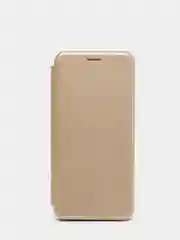 Золотой чехол-книжка для Xiaomi Redmi Note 10 с защитой камеры