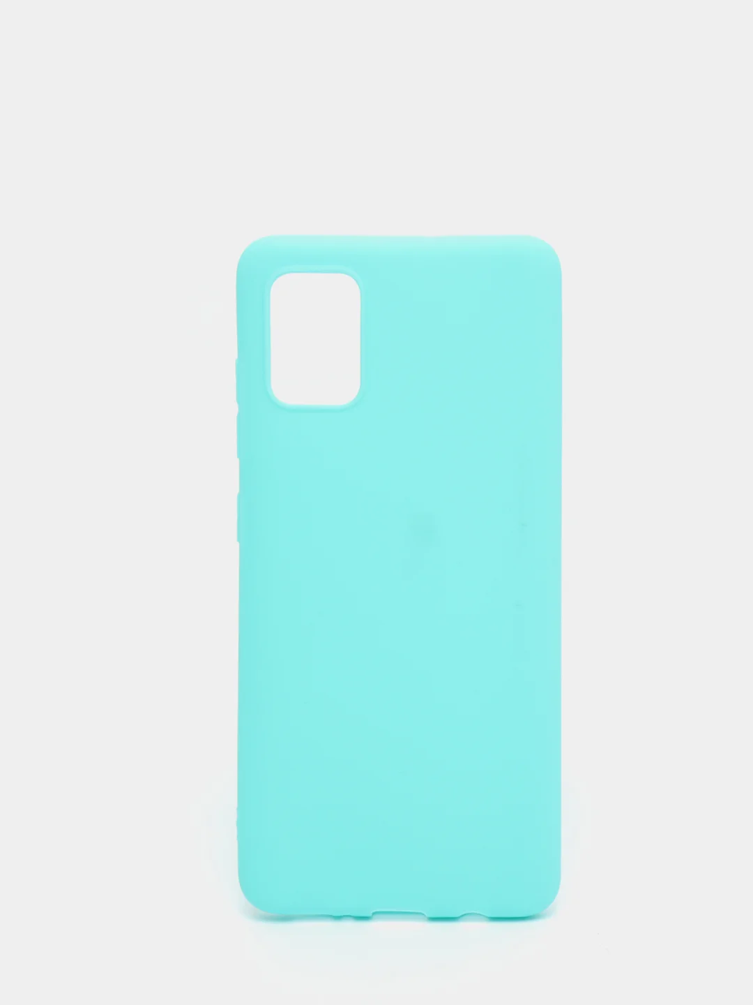 Бирюзовый чехол Samsung Galaxy A51 силиконовый матовый