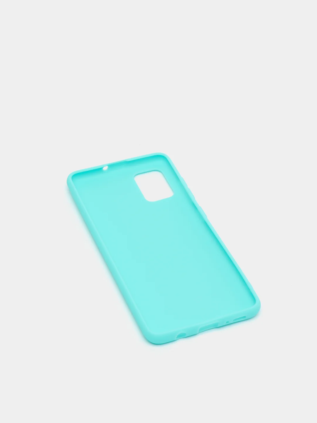 Бирюзовый чехол Samsung Galaxy A51 силиконовый матовый