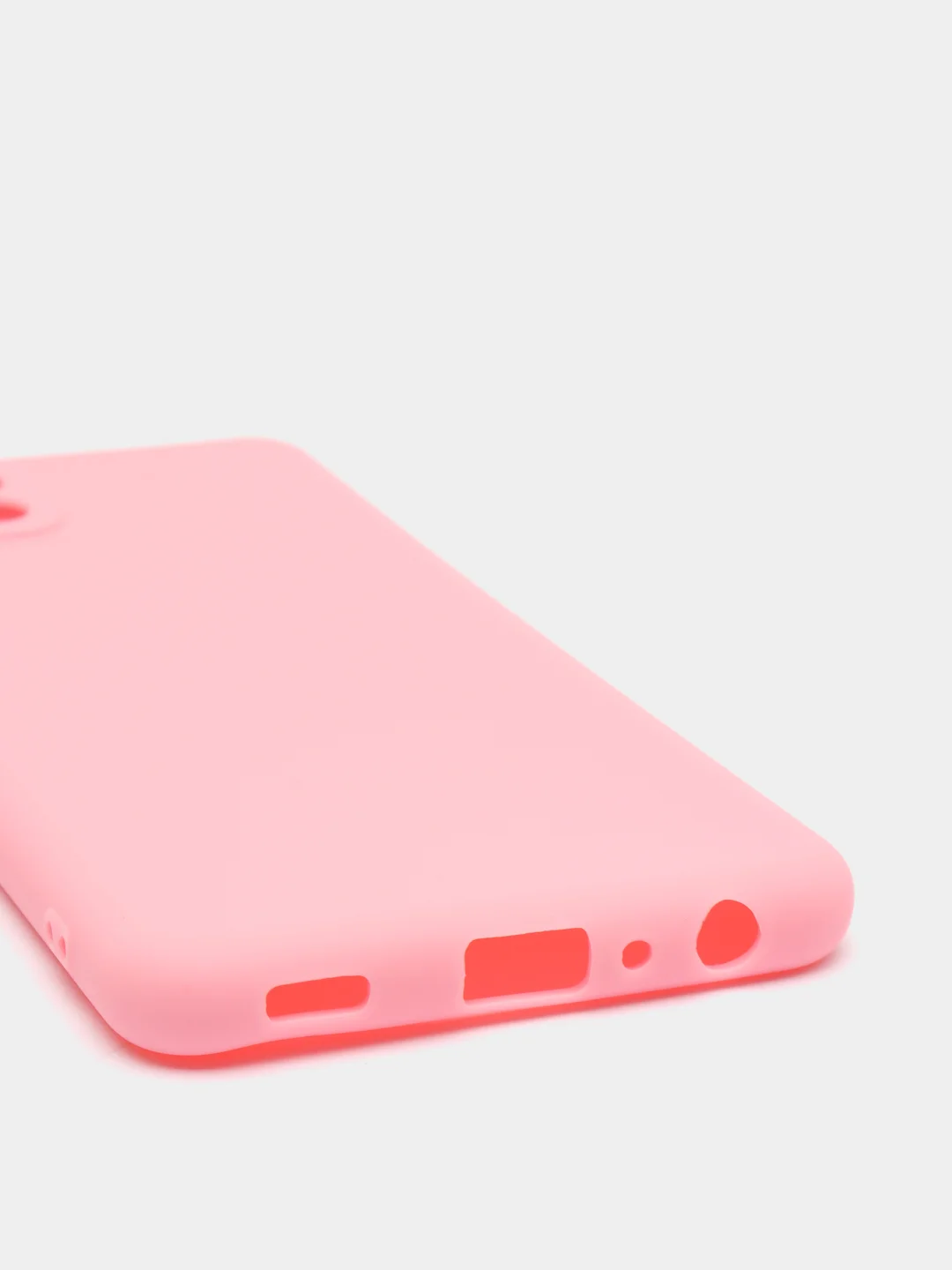 Розовый чехол силиконовый для Samsung Galaxy A22 / M32