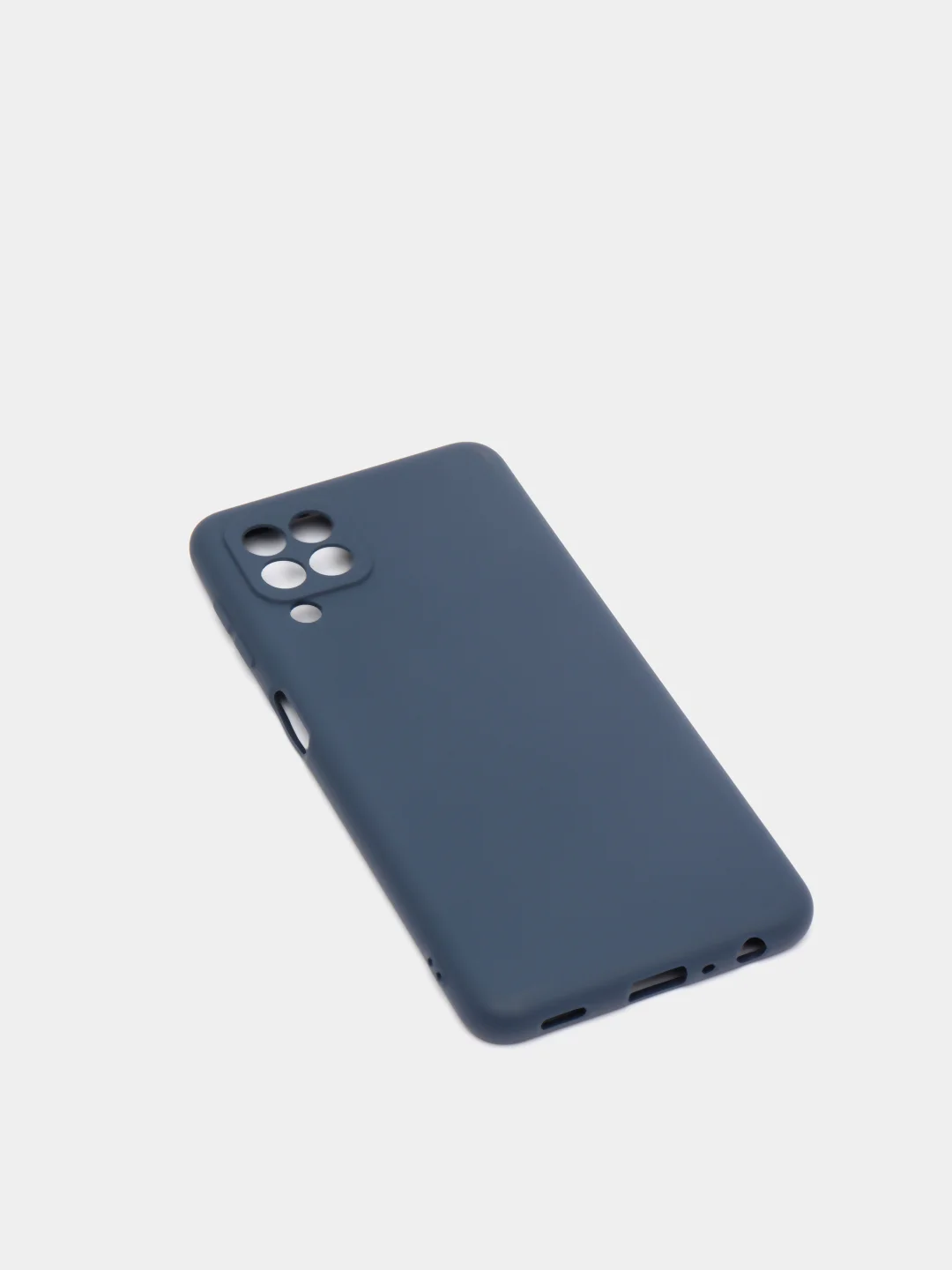 Темно-синий чехол силиконовый для Samsung Galaxy A22 / M32