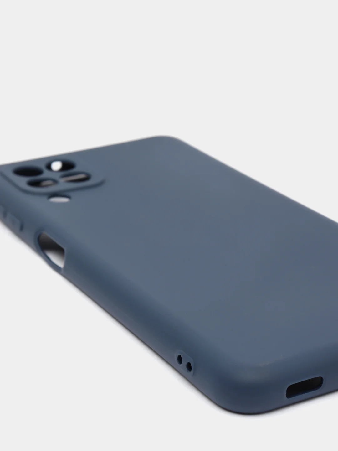 Темно-синий чехол силиконовый для Samsung Galaxy A22 / M32