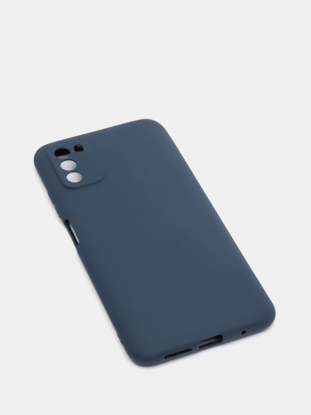 Темно-синий чехол Xiaomi Poco M3 силиконовый матовый