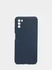 Темно-синий чехол Xiaomi Poco M3 силиконовый матовый