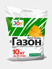 Комплексное гранулированное удобрение для газона "ГАЗОН Лето-Осень", ТМ JOY, 10/3 кг