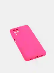 Фуксия чехол Silicone Cover для Samsung Galaxy A22, M32 силиконовый