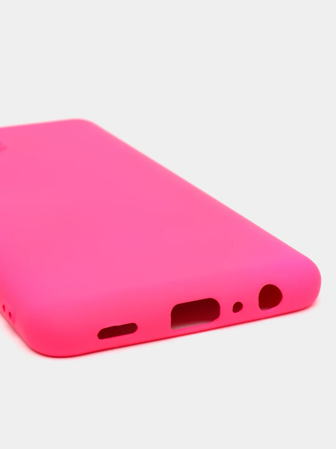 Фуксия чехол Silicone Cover для Samsung Galaxy A22, M32 силиконовый