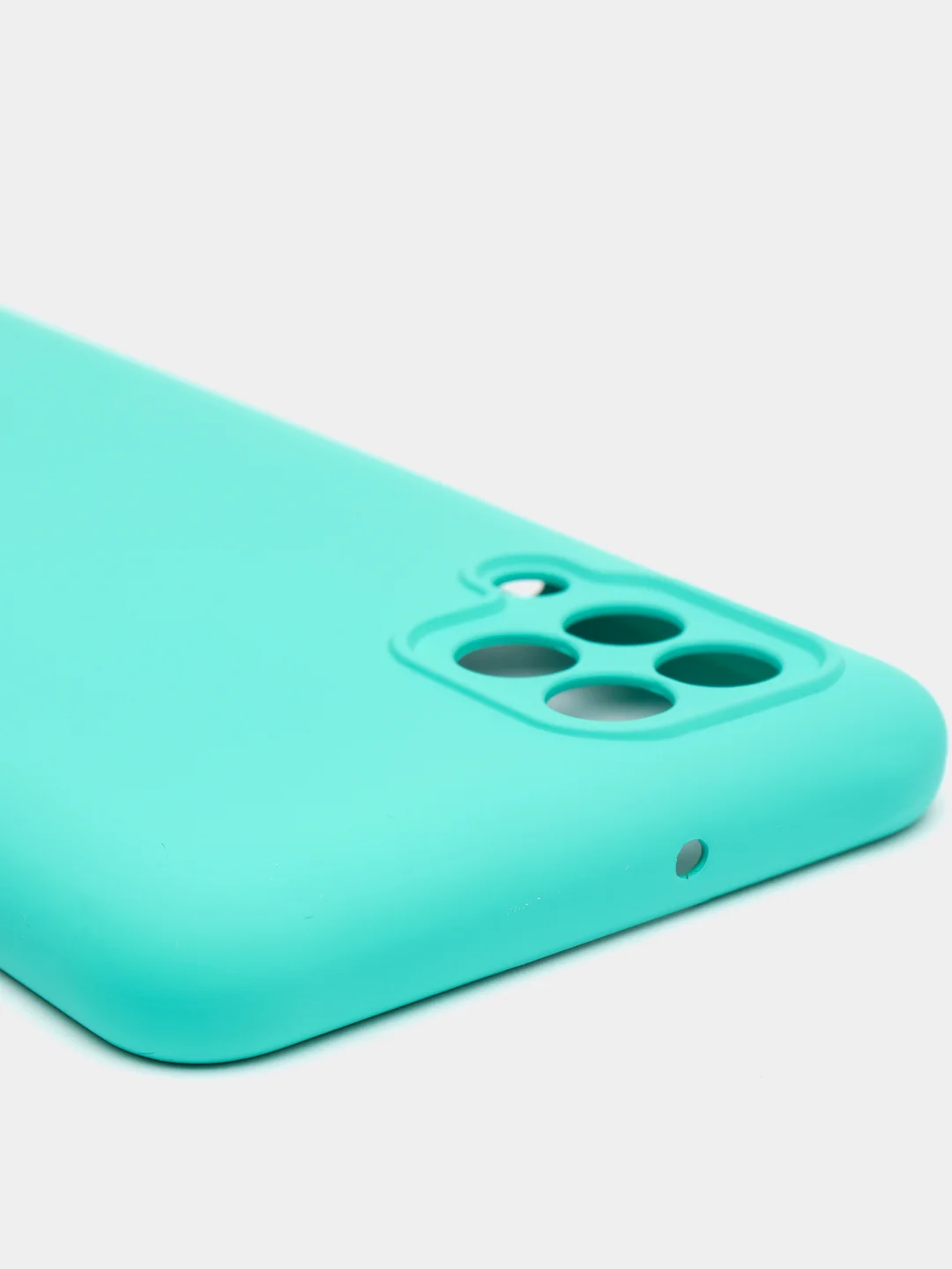 Бирюзовый чехол Silicone Cover для Samsung Galaxy A22, M32 силиконовый