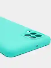 Бирюзовый чехол Silicone Cover для Samsung Galaxy A22, M32 силиконовый