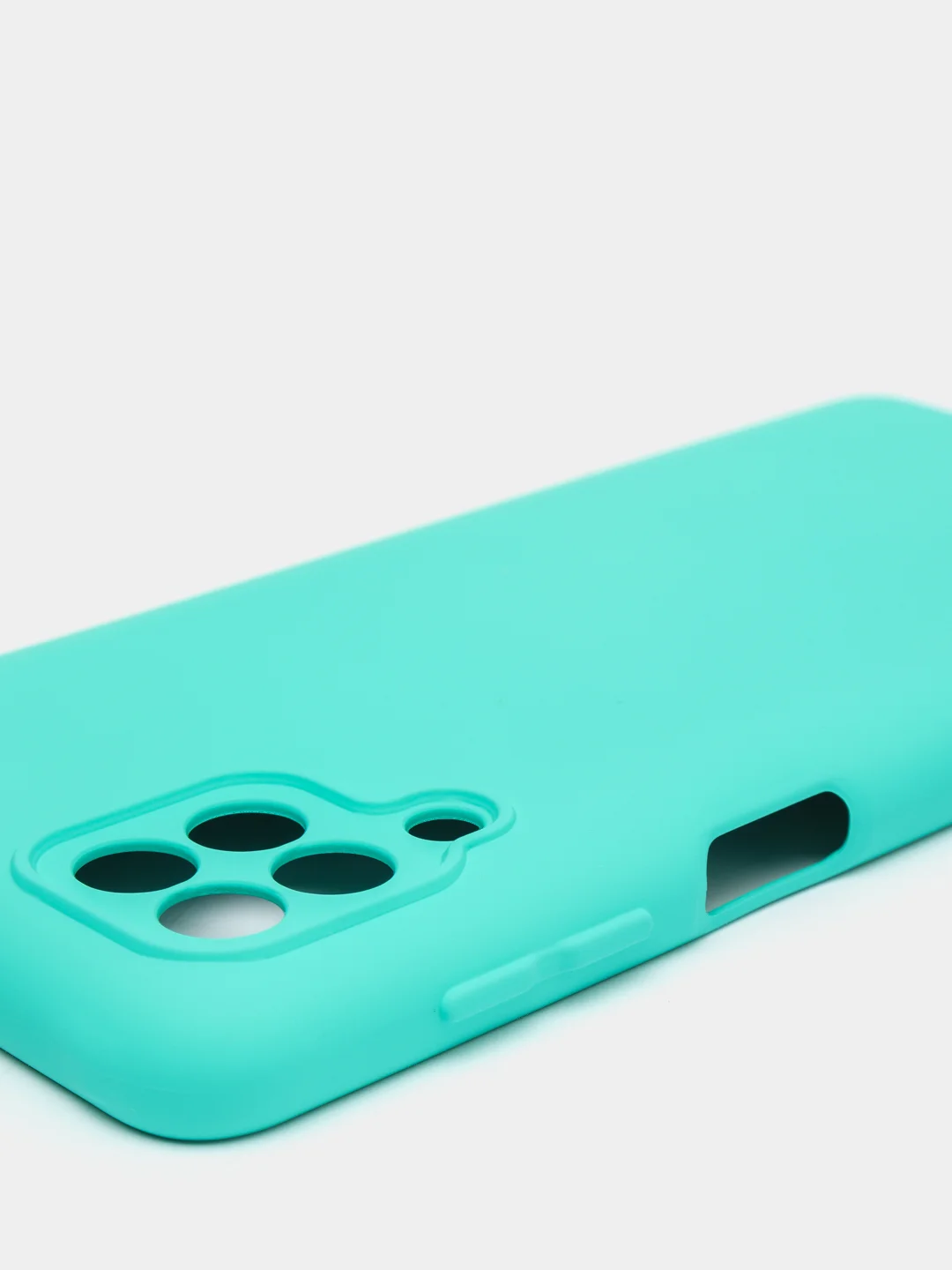 Бирюзовый чехол Silicone Cover для Samsung Galaxy A22, M32 силиконовый