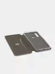Серебряный чехол-книжка Xiaomi Redmi 12, 12С,9C,9A,9,7,7A,8,8A,4X,10, Note 12, 9,9S,9Pro,8/8 Pro,7,8T