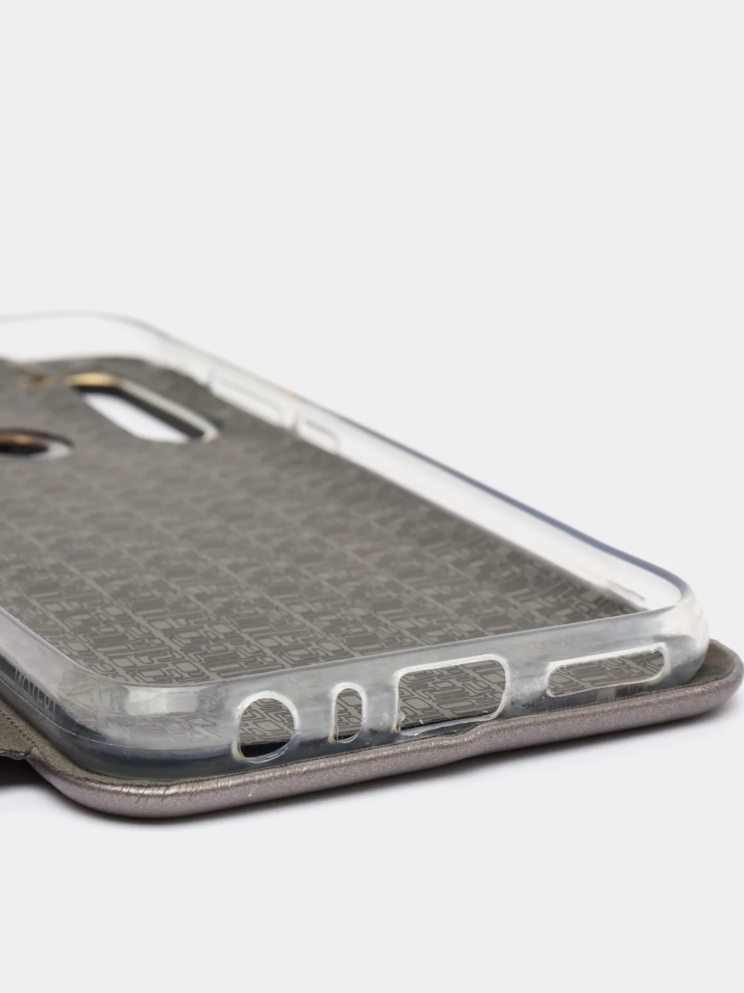 Серебряный чехол-книжка Xiaomi Redmi 12, 12С,9C,9A,9,7,7A,8,8A,4X,10, Note 12, 9,9S,9Pro,8/8 Pro,7,8T