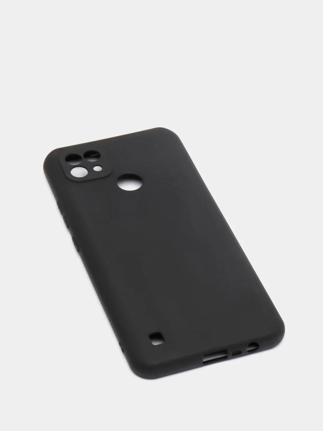 Черный чехол для Realme C21 силиконовый матовый